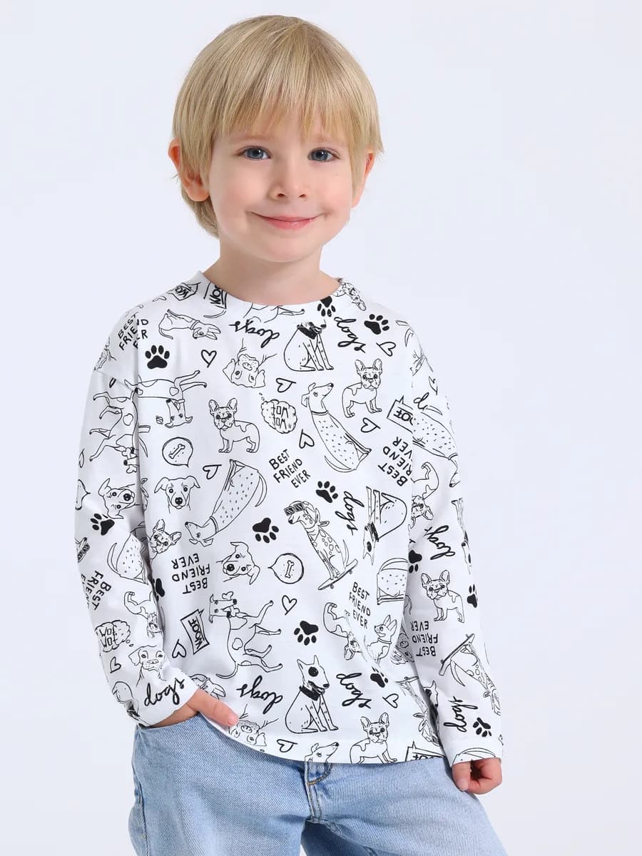 Лонгслив для мальчика в садик