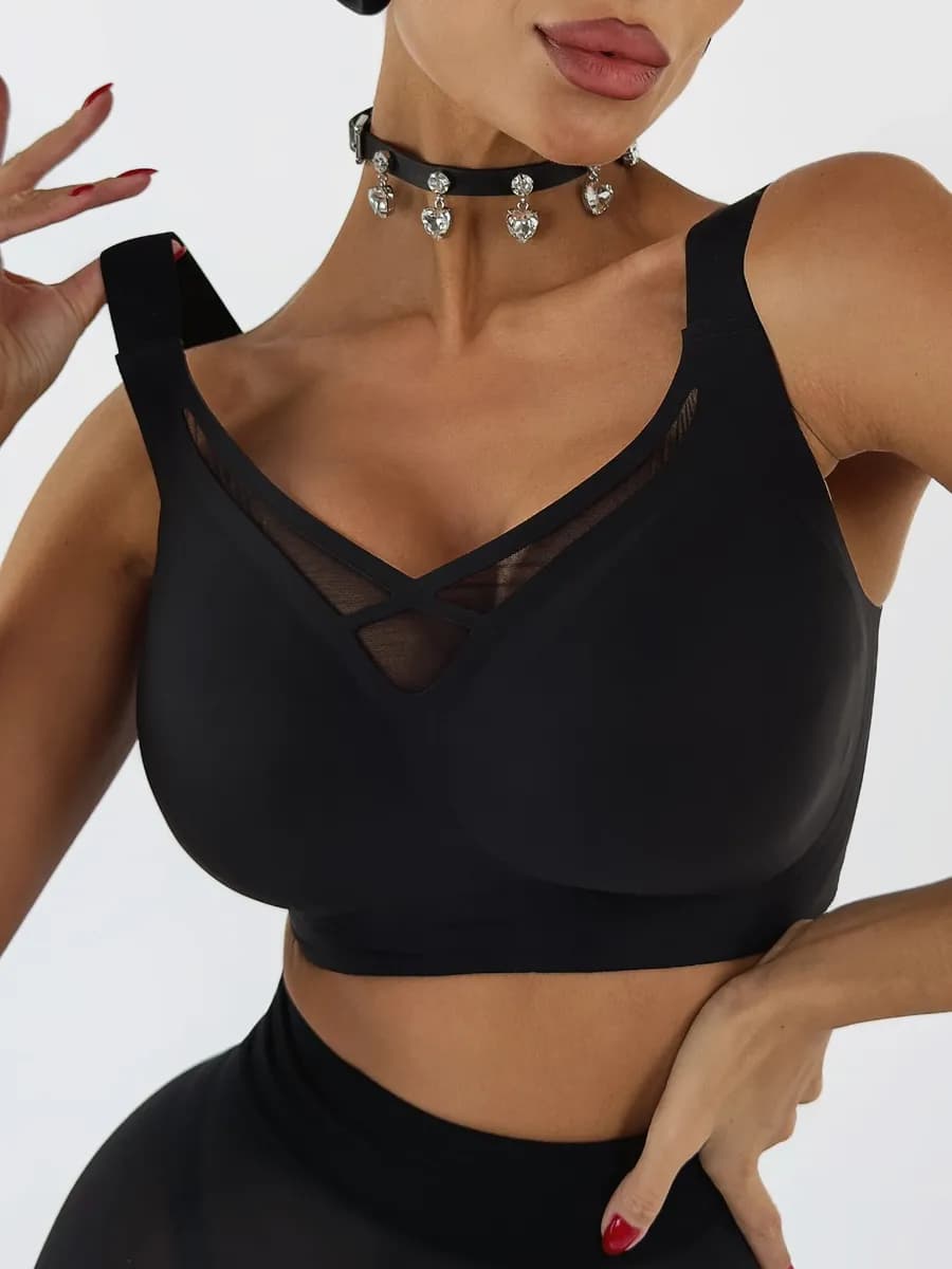 Бесшовный бюстгальтер без косточек больших размеров