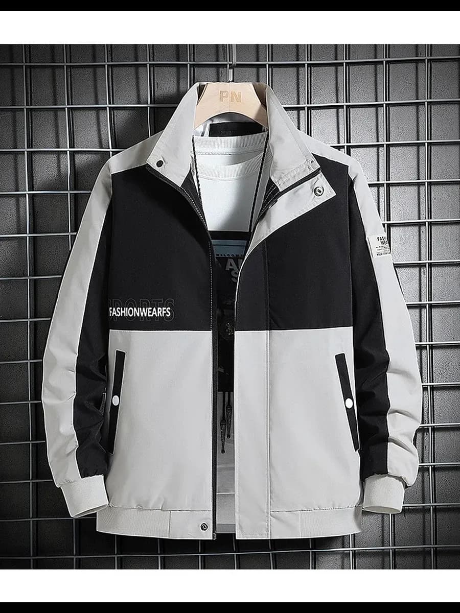 куртка с воротником-стойкой - фото 1