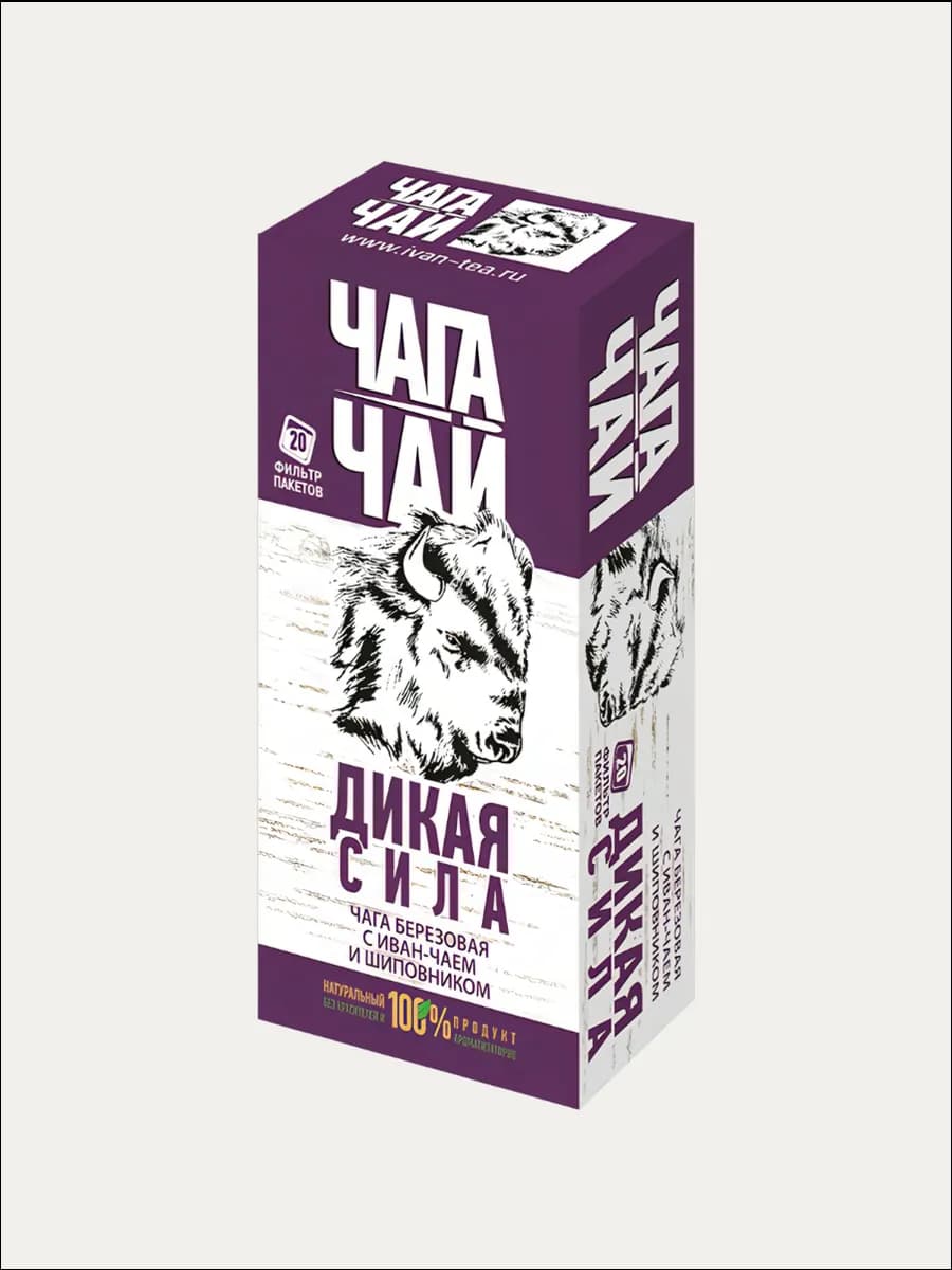 Чага березовая с иван-чаем, 20 пакетиков