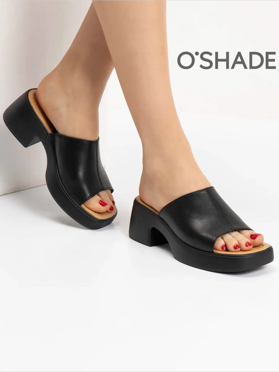 Сабо женские кожаные