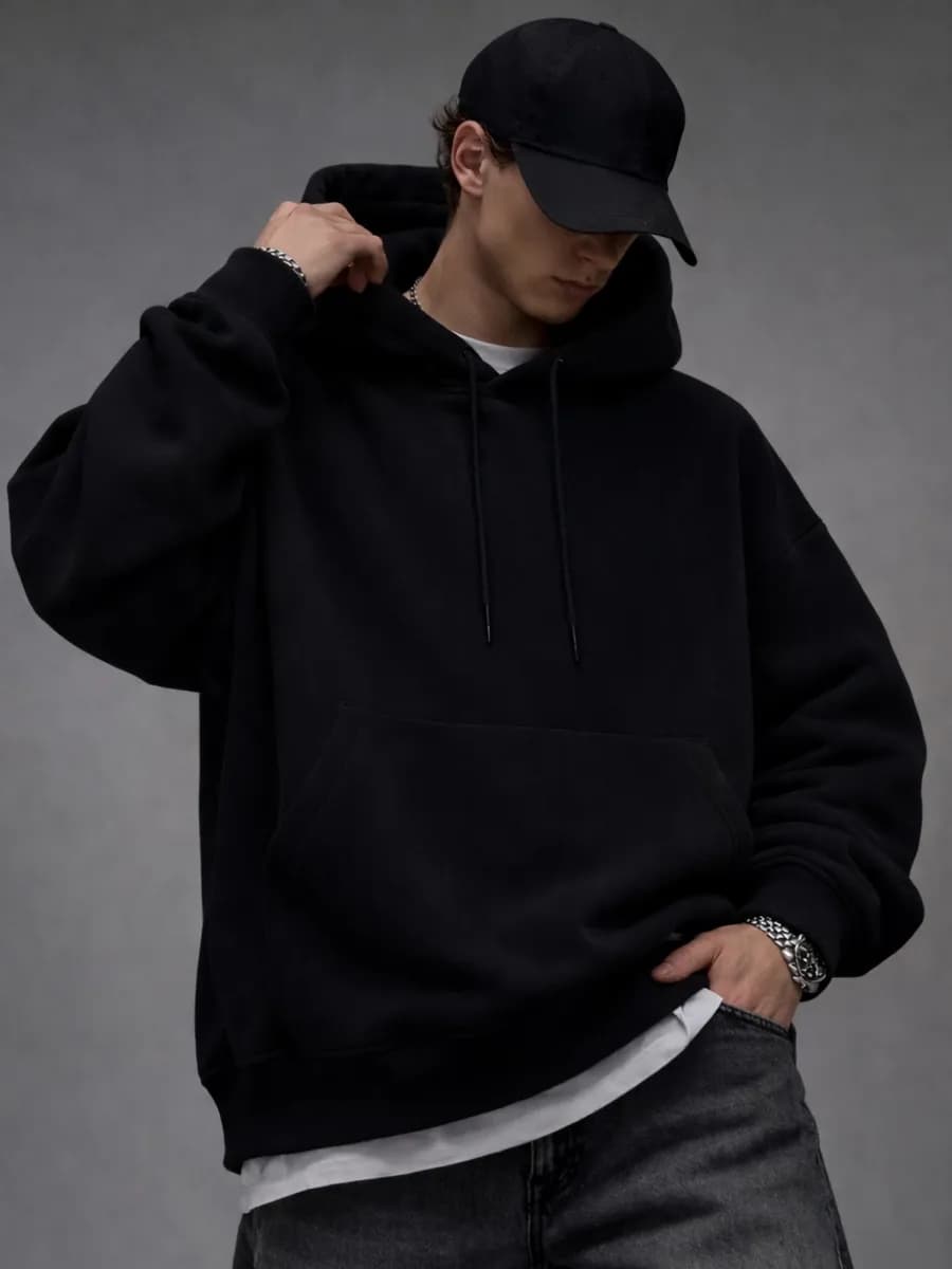 Худи оверсайз теплое