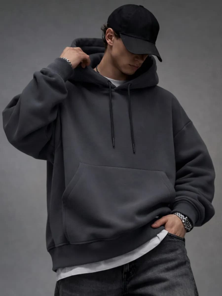 Худи оверсайз теплое