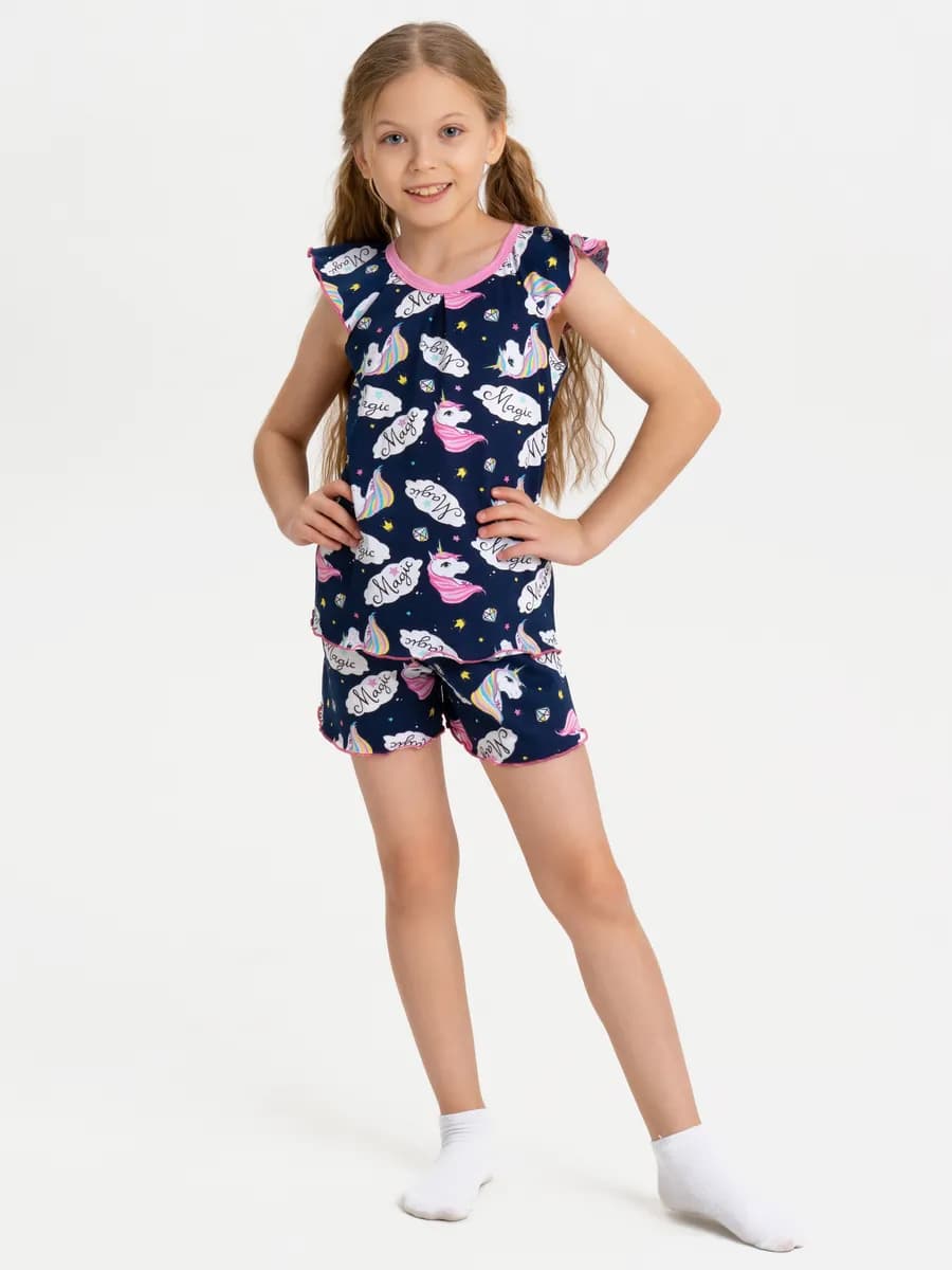 Пижама детская шорты и футболка