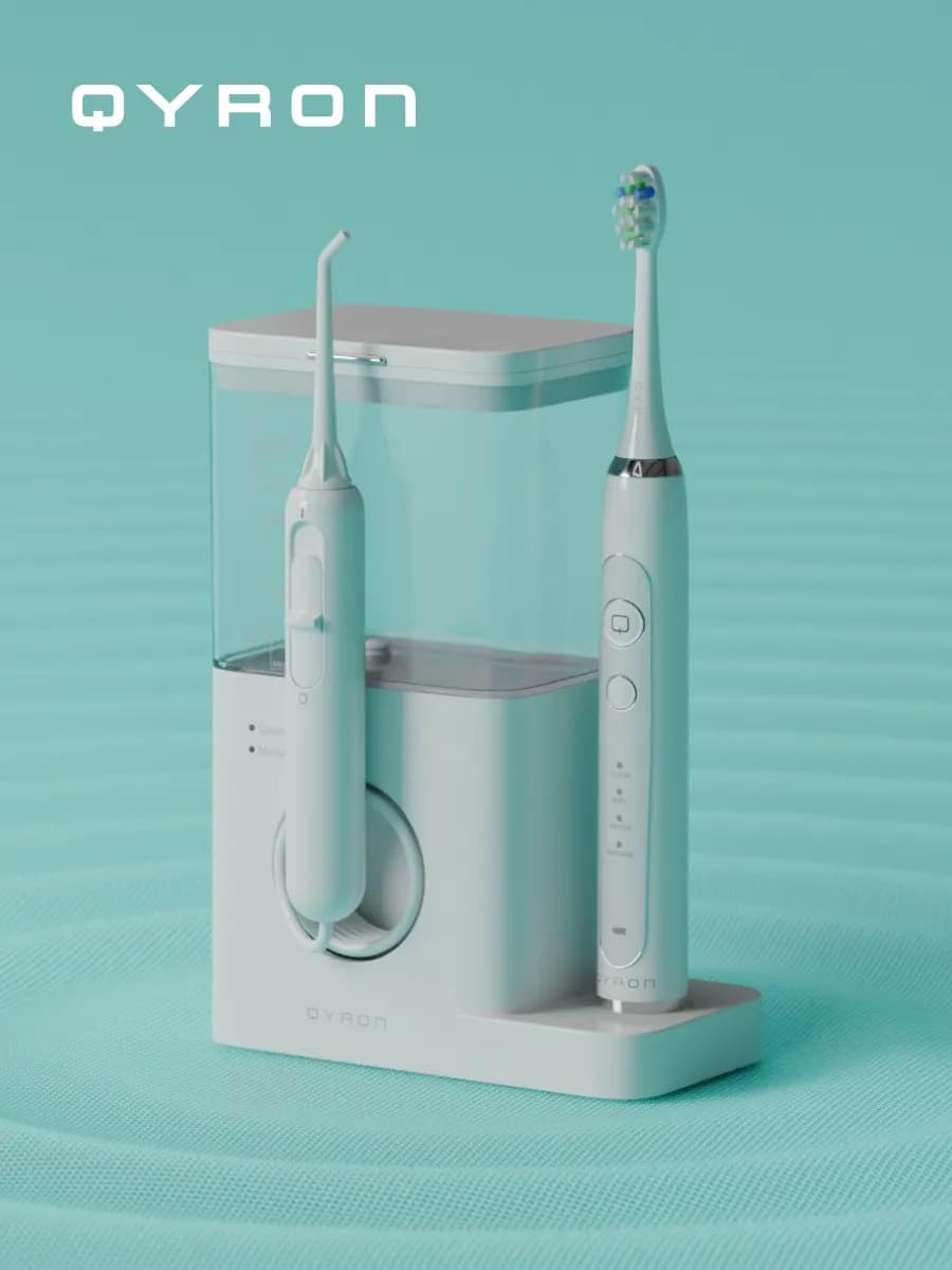 Ирригатор для полости рта с зубной щеткой WF602, 3 насадки