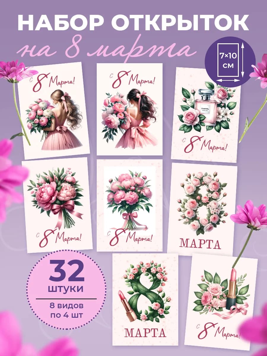 Открытки на 8 марта