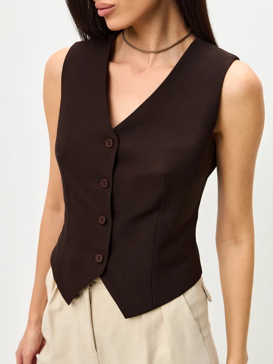Жилетка костюмная классическая