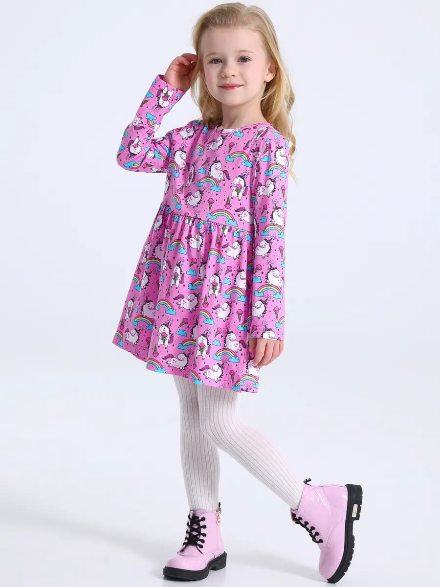 Платье в садик нарядное с длинным рукавом