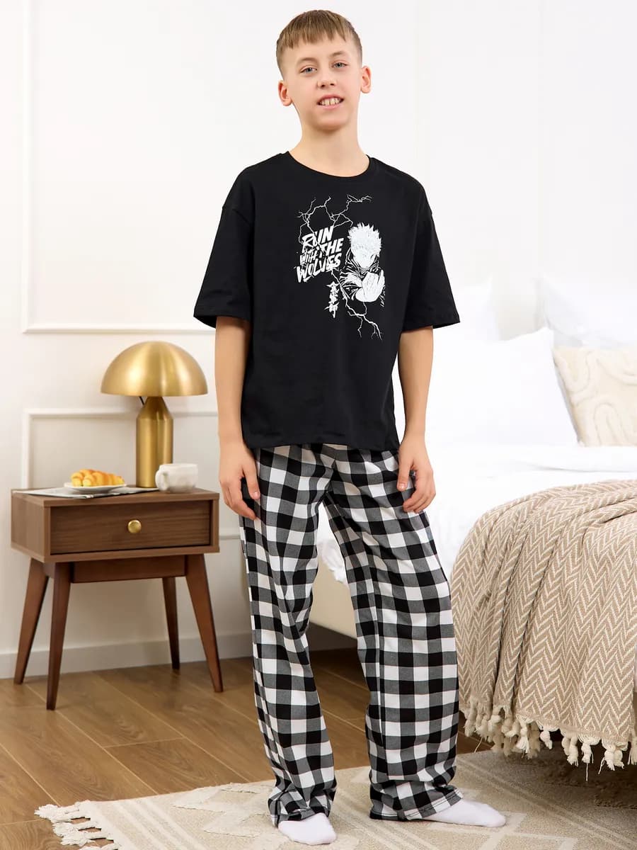 Пижама домашняя со штанами подростковая