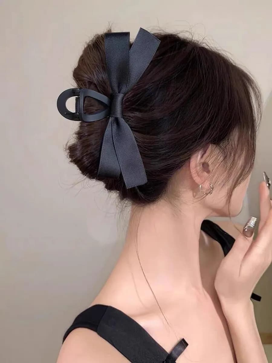 Крабик для волос большой бант