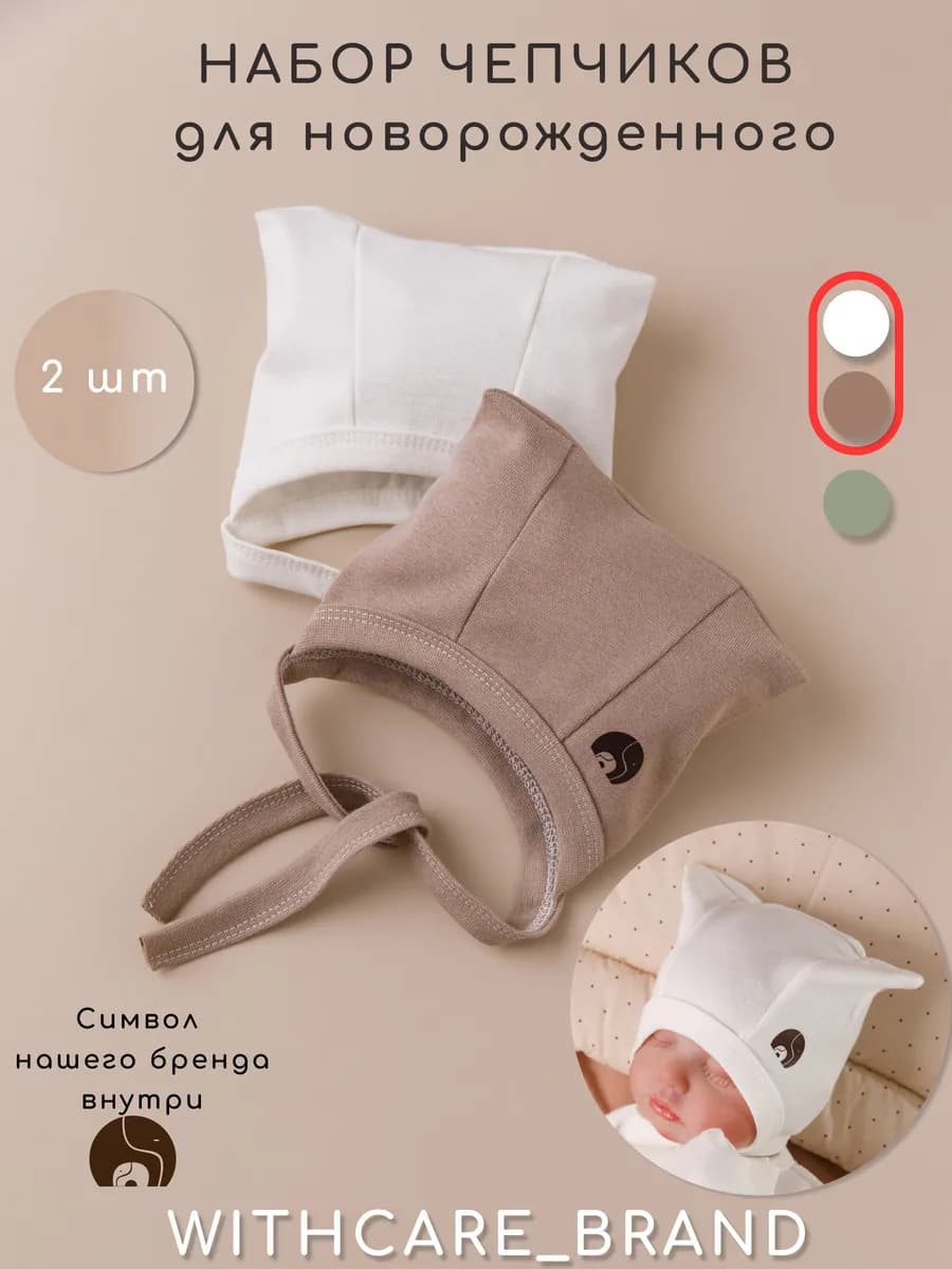 Шапочки для новорожденного