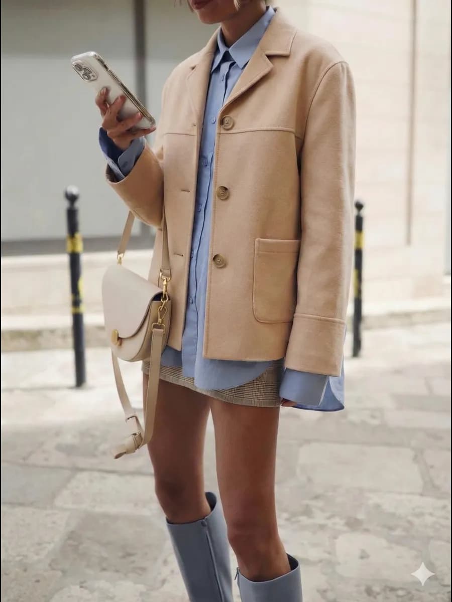 Жакет укороченный замшевый