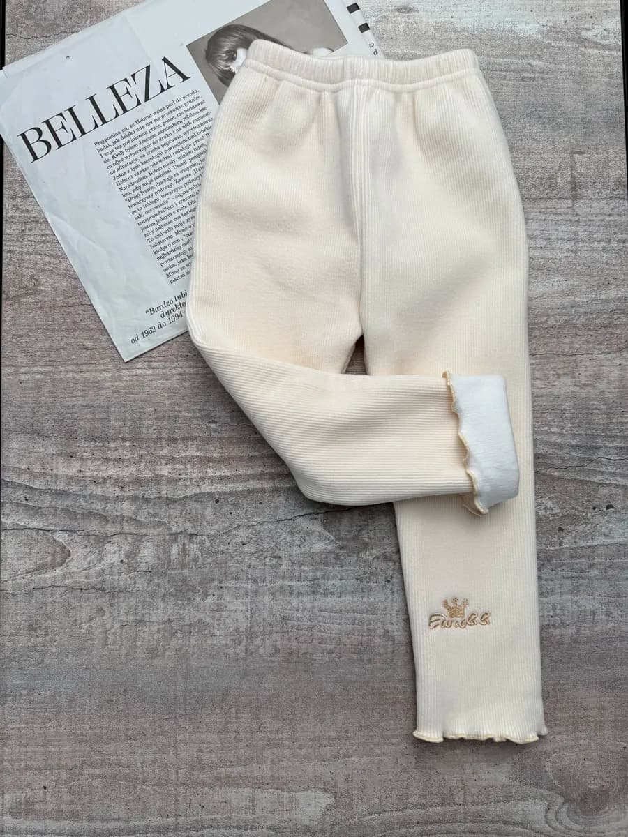 Леггинсы детские утепленные в рубчик