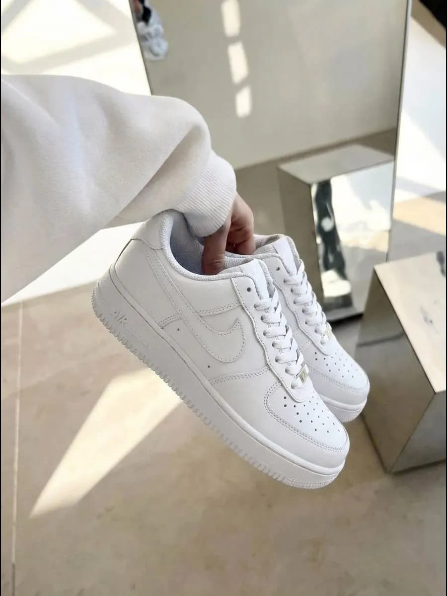Кроссовки Air Force 1 White форсы белые кеды