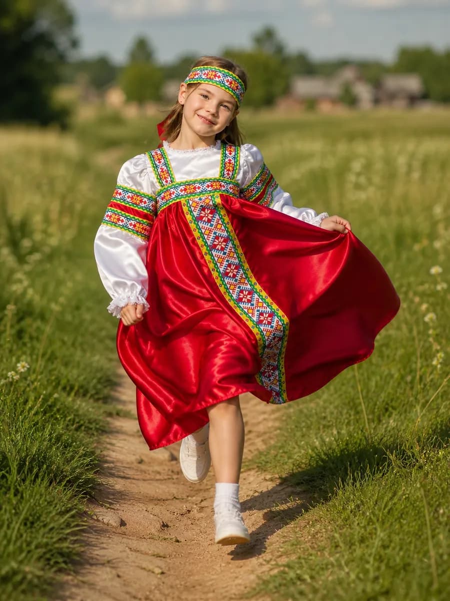Русский народный костюм для девочки