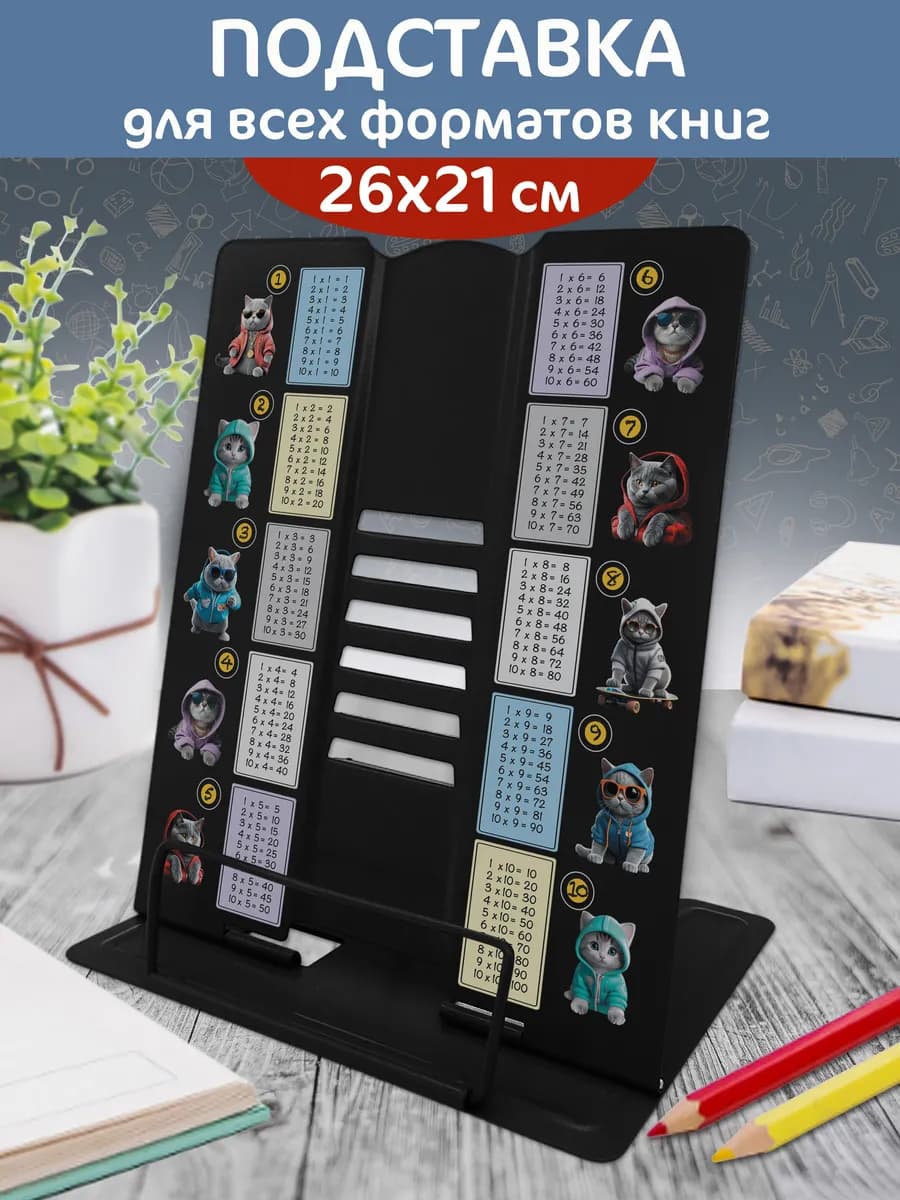 Подставка для книг металлическая