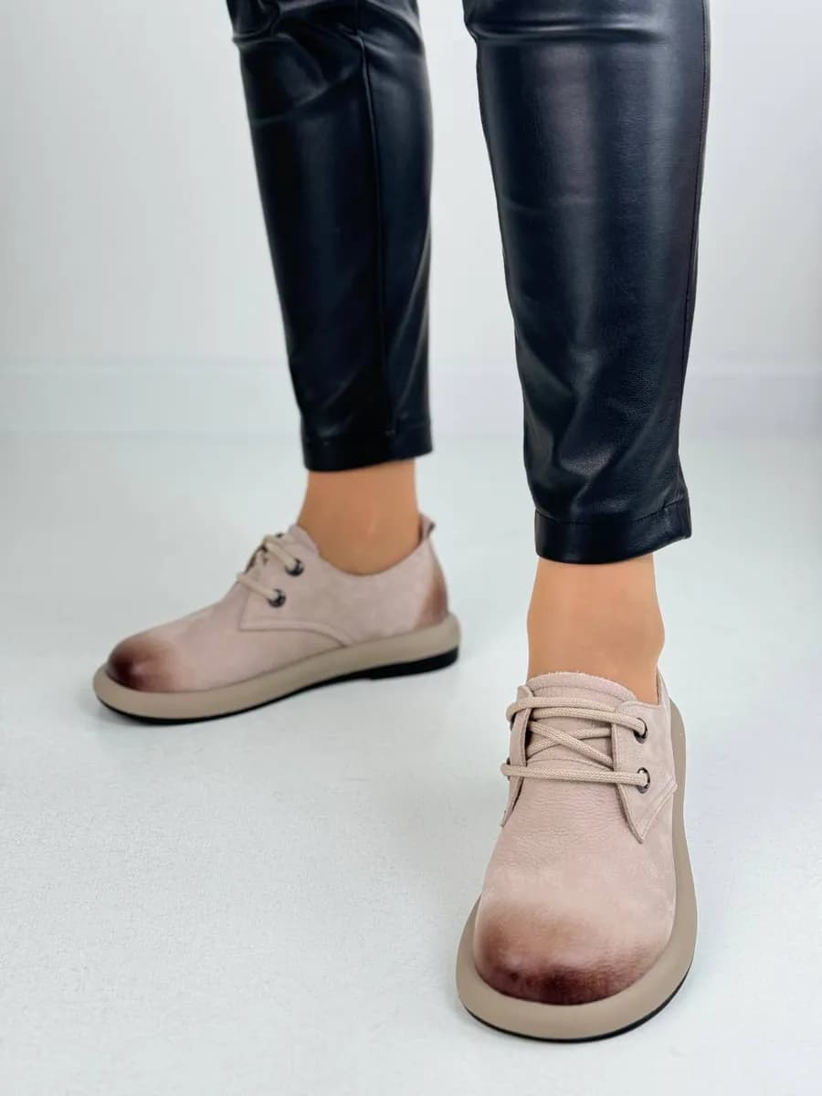 Лоферы Туфли натуральный кожа нубук весенние и летние