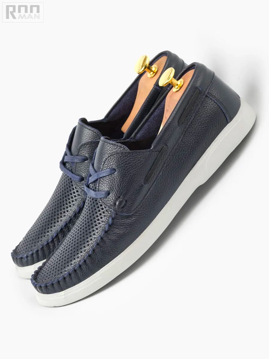 Топсайдеры кожаные летние