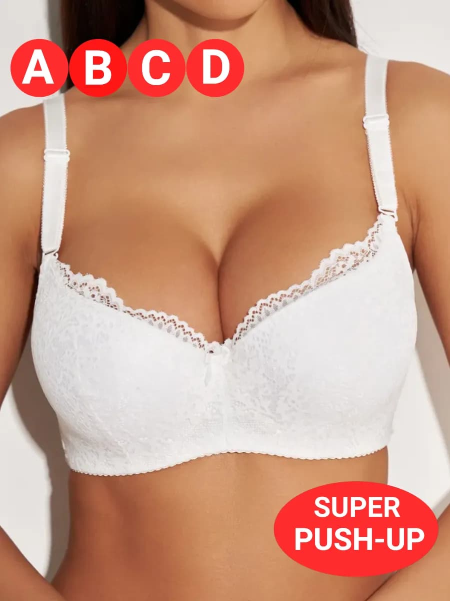 Бюстгальтер пушап кружевной нижнее белье