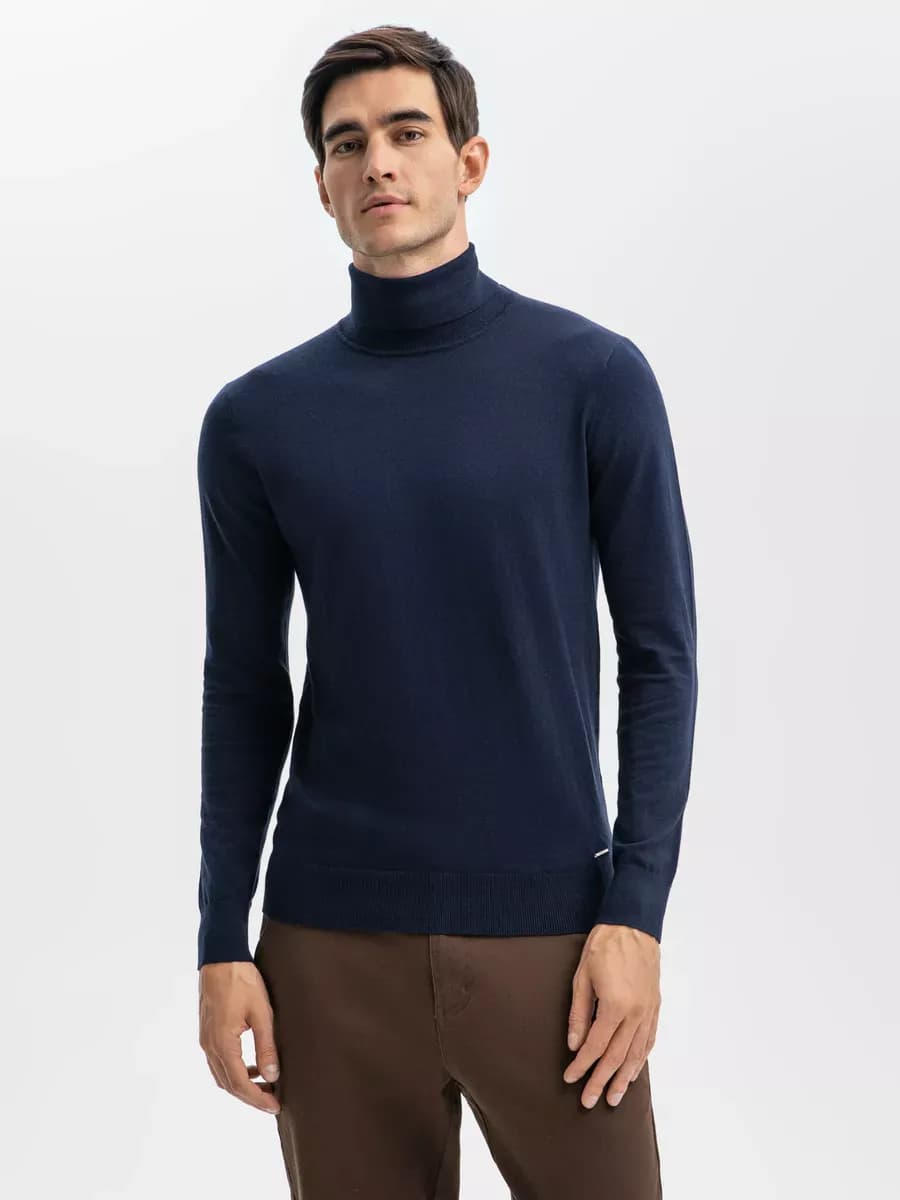 Водолазка с горлом из хлопка и кашемира