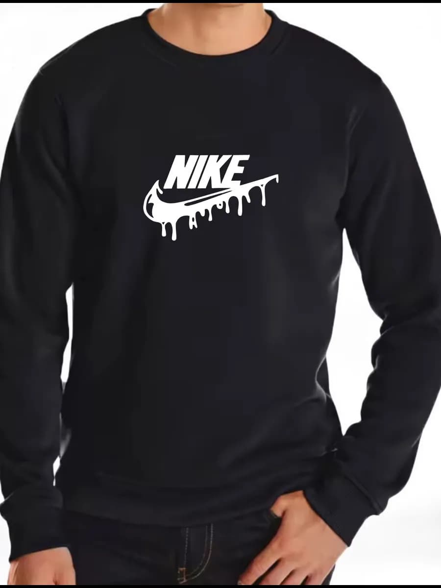 Свитшот легкий без начеса с принтом