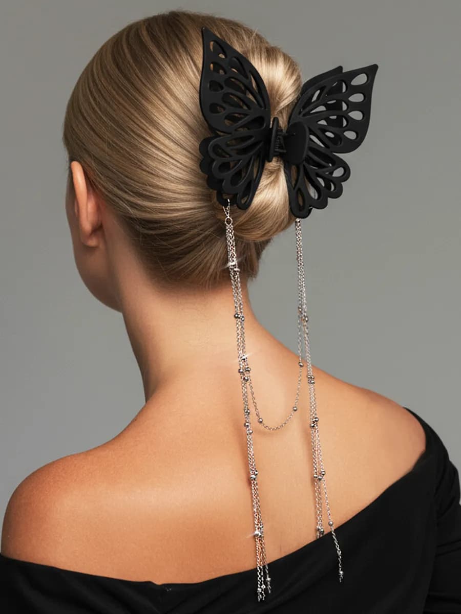 Крабик для волос большой бабочка