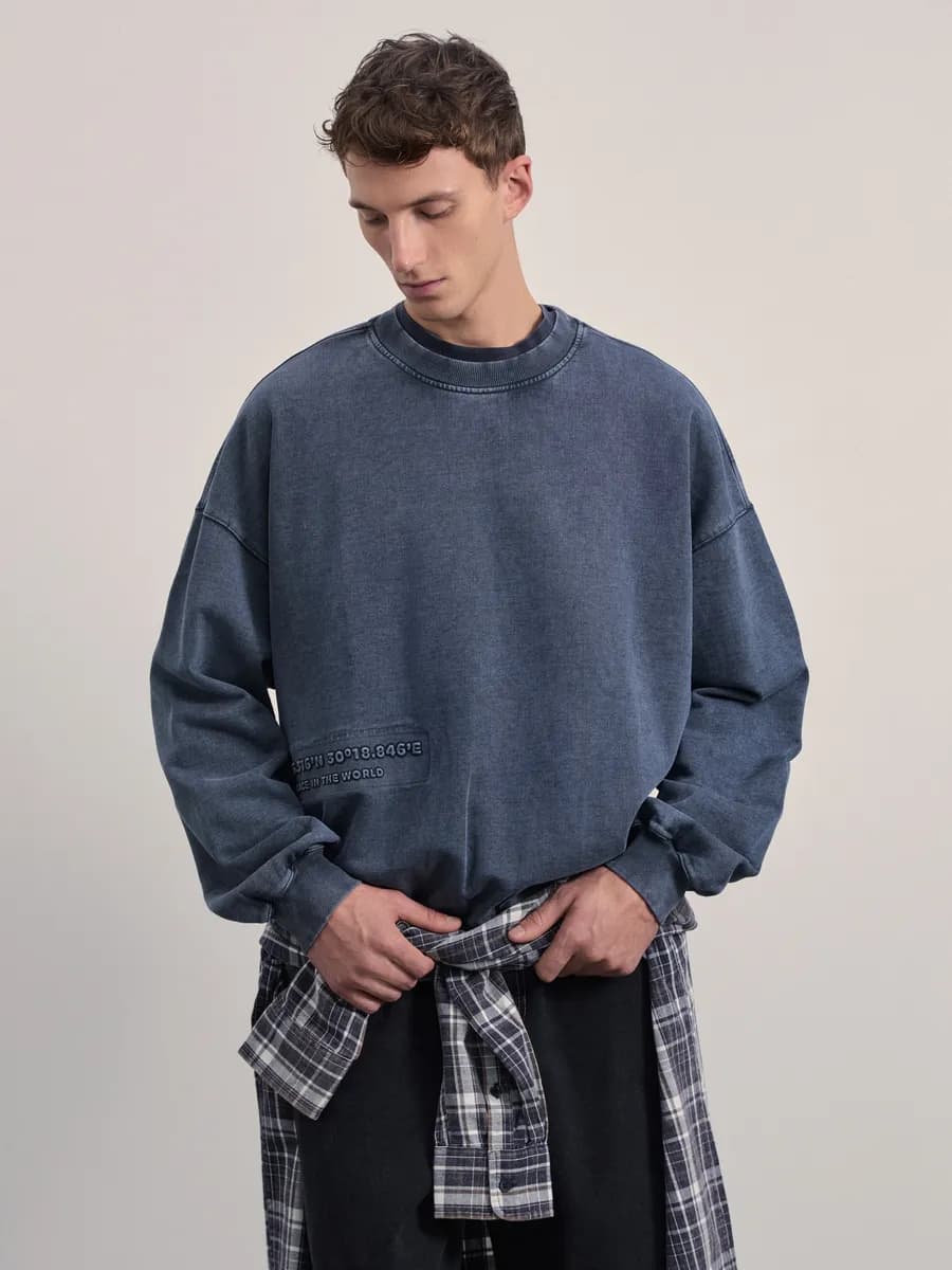 Свитшот оверсайз толстовка с надписью