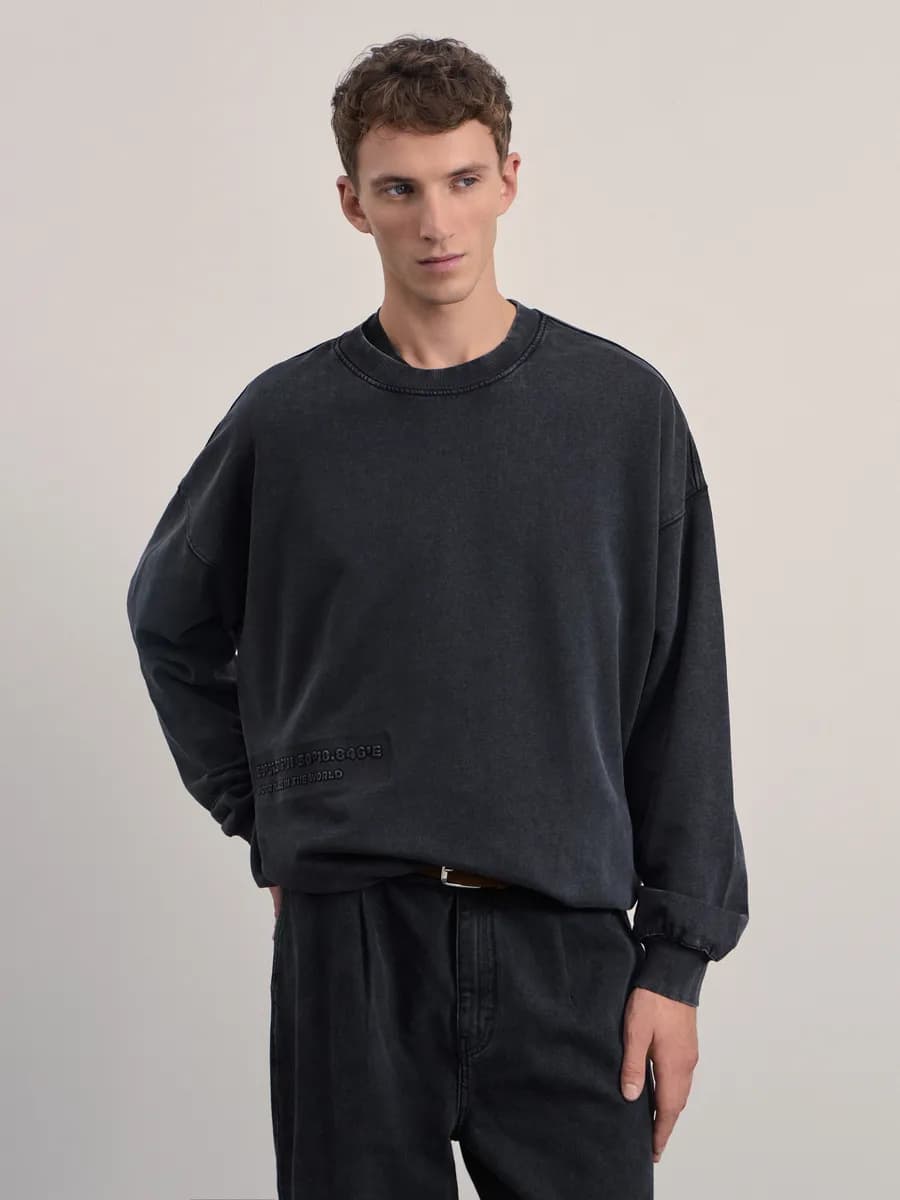 Свитшот оверсайз толстовка с надписью