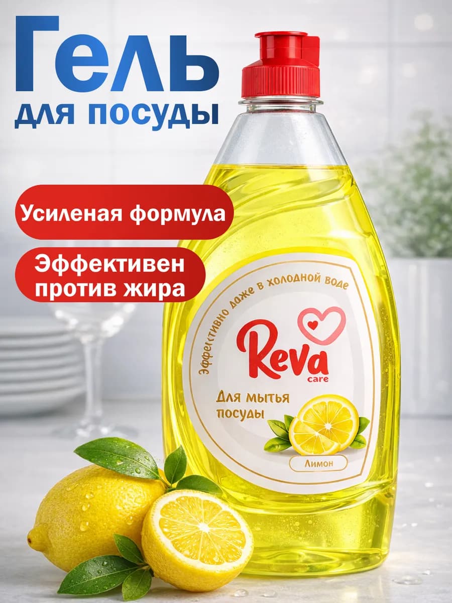 Средство для мытья посуды 450 мл Лимон