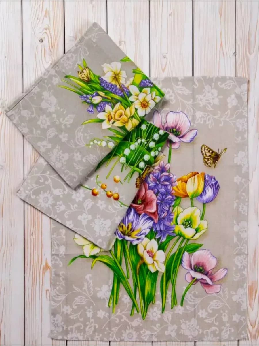 Полотенце кухонное подарочное набор набор 3 шт