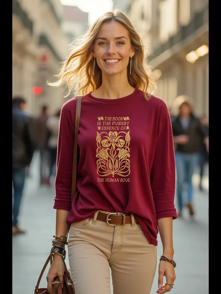 Лонгслив хлопок с принтом рукав 3 4 кофта трикотажная - фото 1