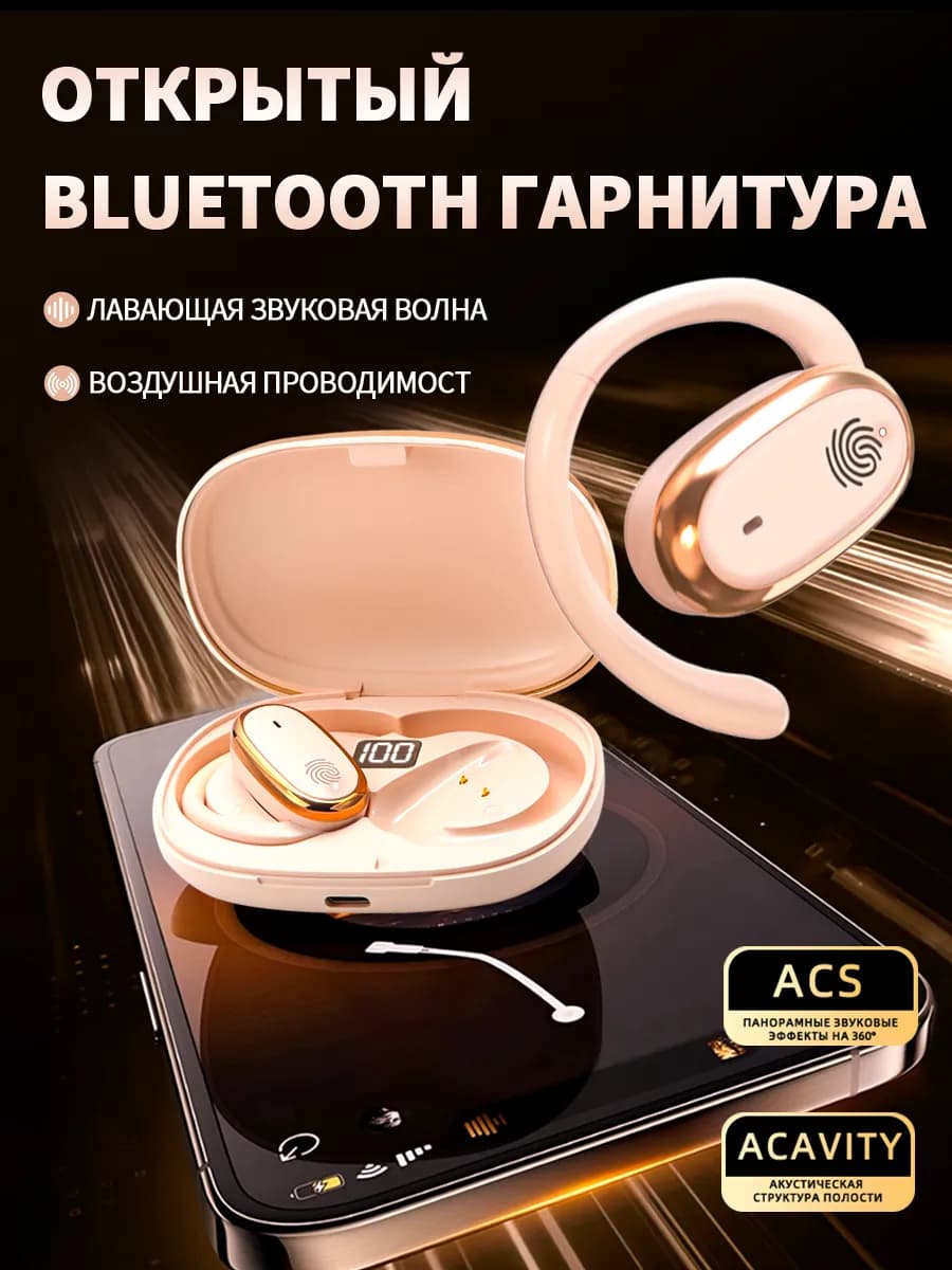 наушники беспроводные блютуз спортивные с микрофоном