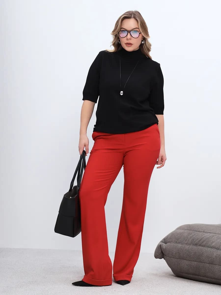 Джемпер тонкий с коротким рукавом