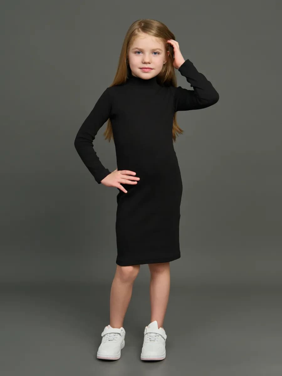 Платье водолазка трикотажное