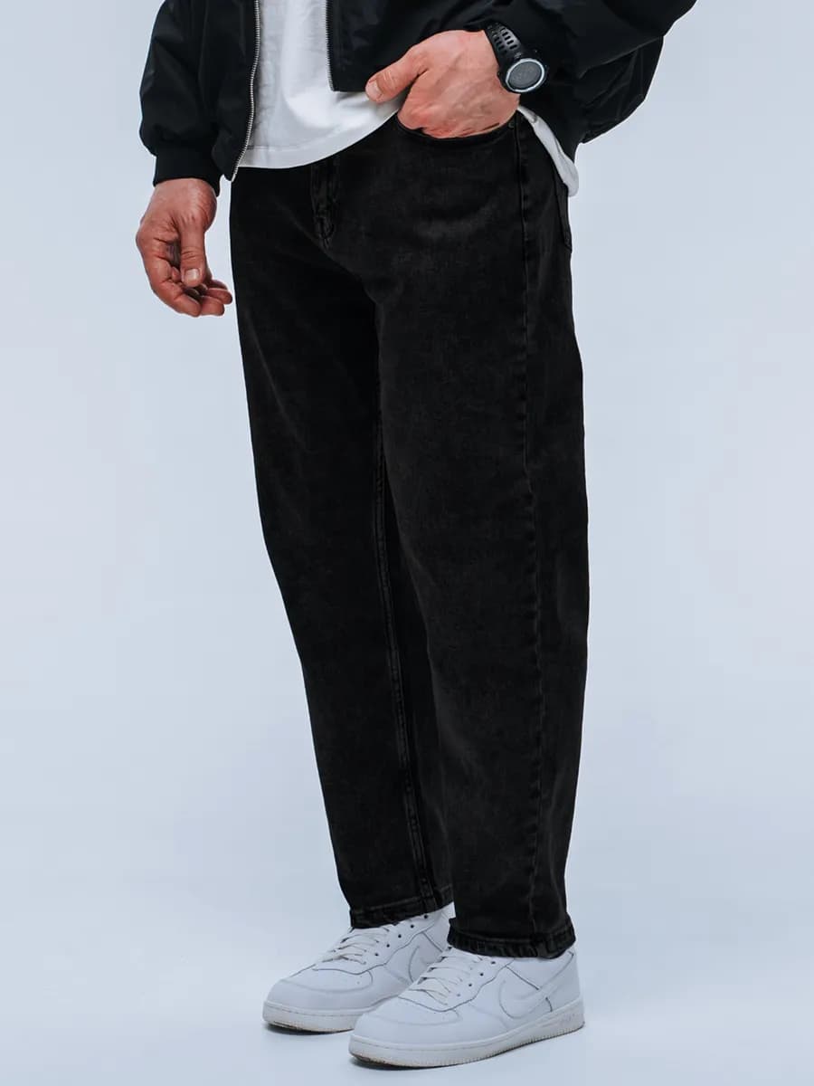 Джинсы бананы широкие