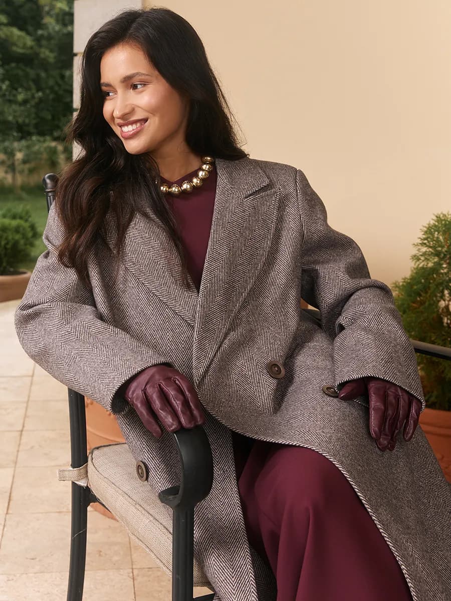 Пальто шерстяное весна осень длинное - фото 1