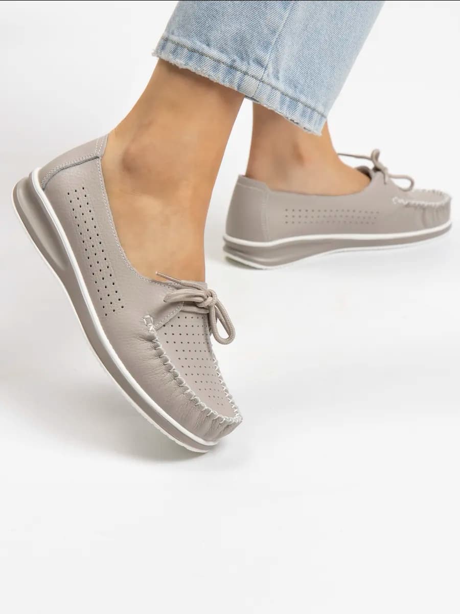 Мокасины женские кожаные