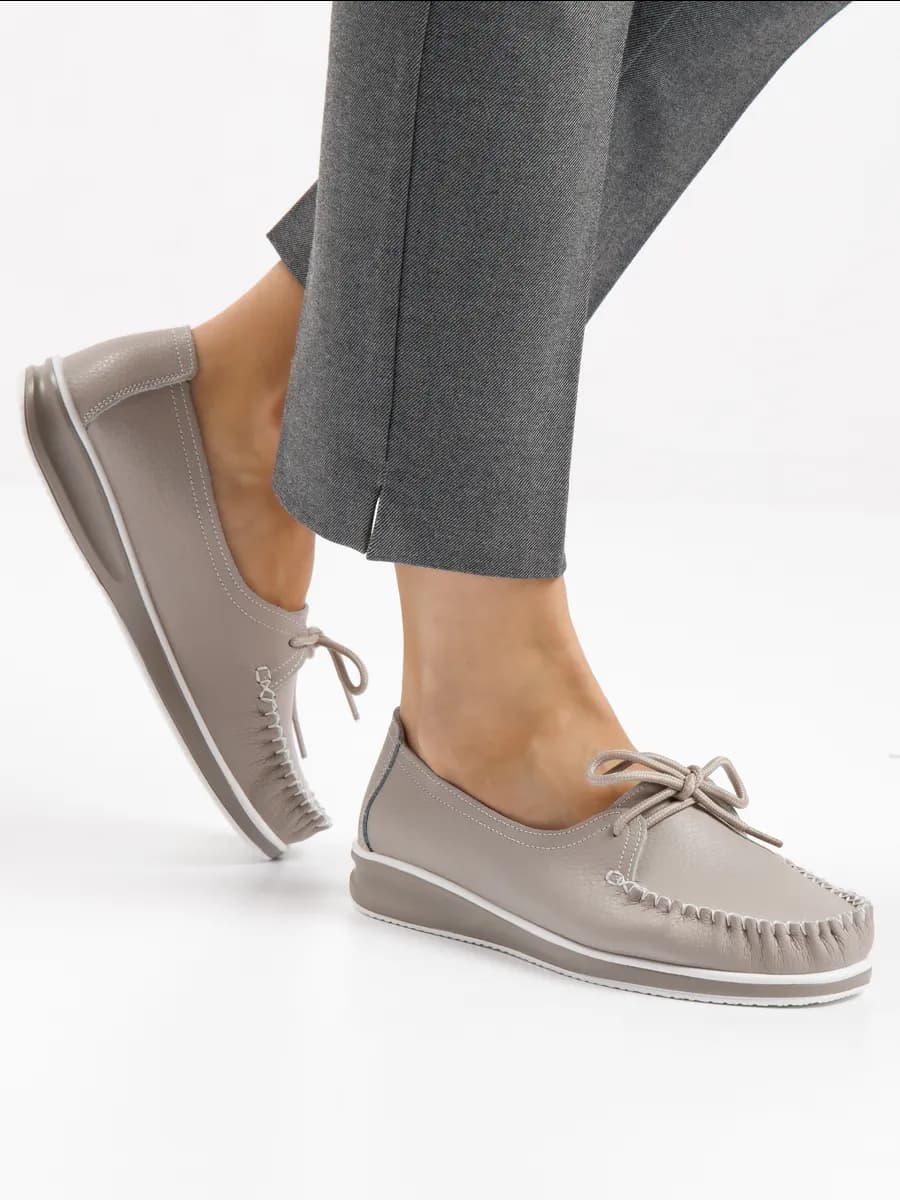 Женские мокасины кожаные летние