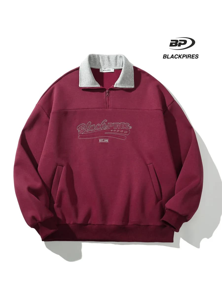 Толстовка полузамок оверсайз