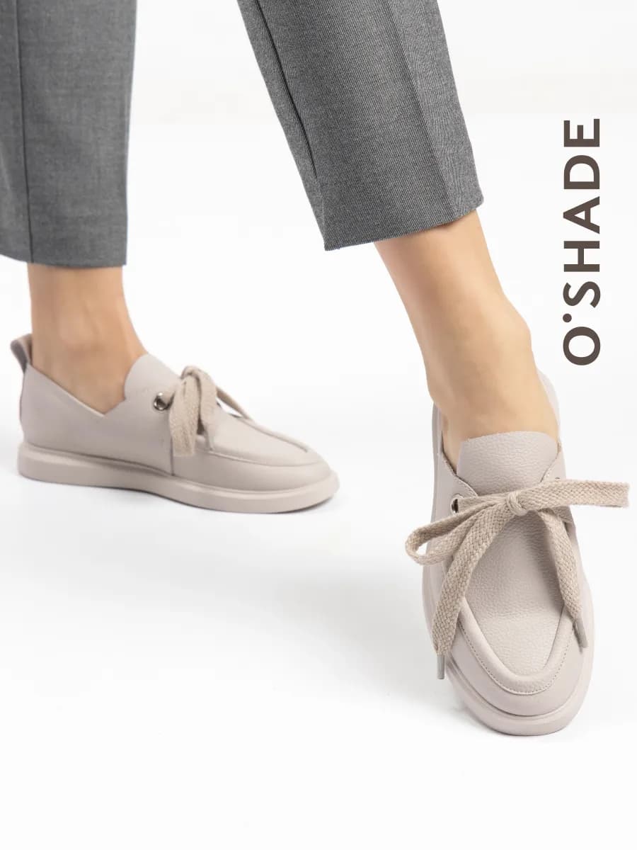 Мокасины женские натуральная кожа - фото 1