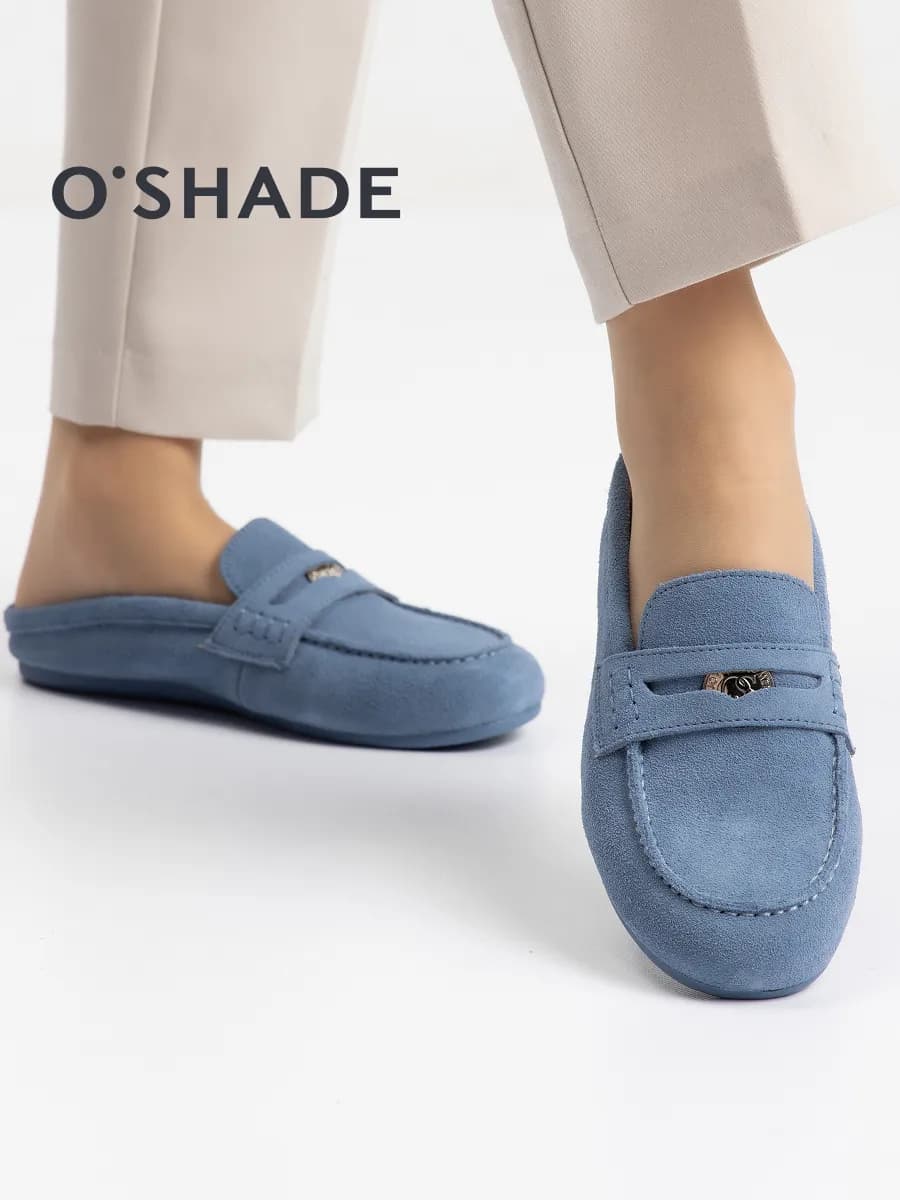 Сабо женские замшевые