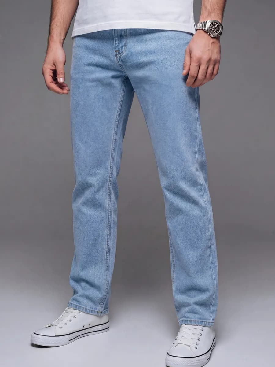 Джинсы прямые классические летние