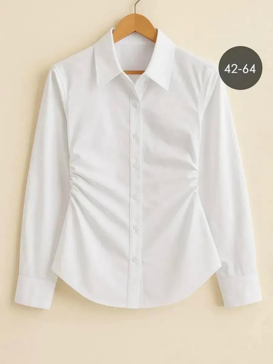 Рубашка оверсайз приталенная клеш офисная