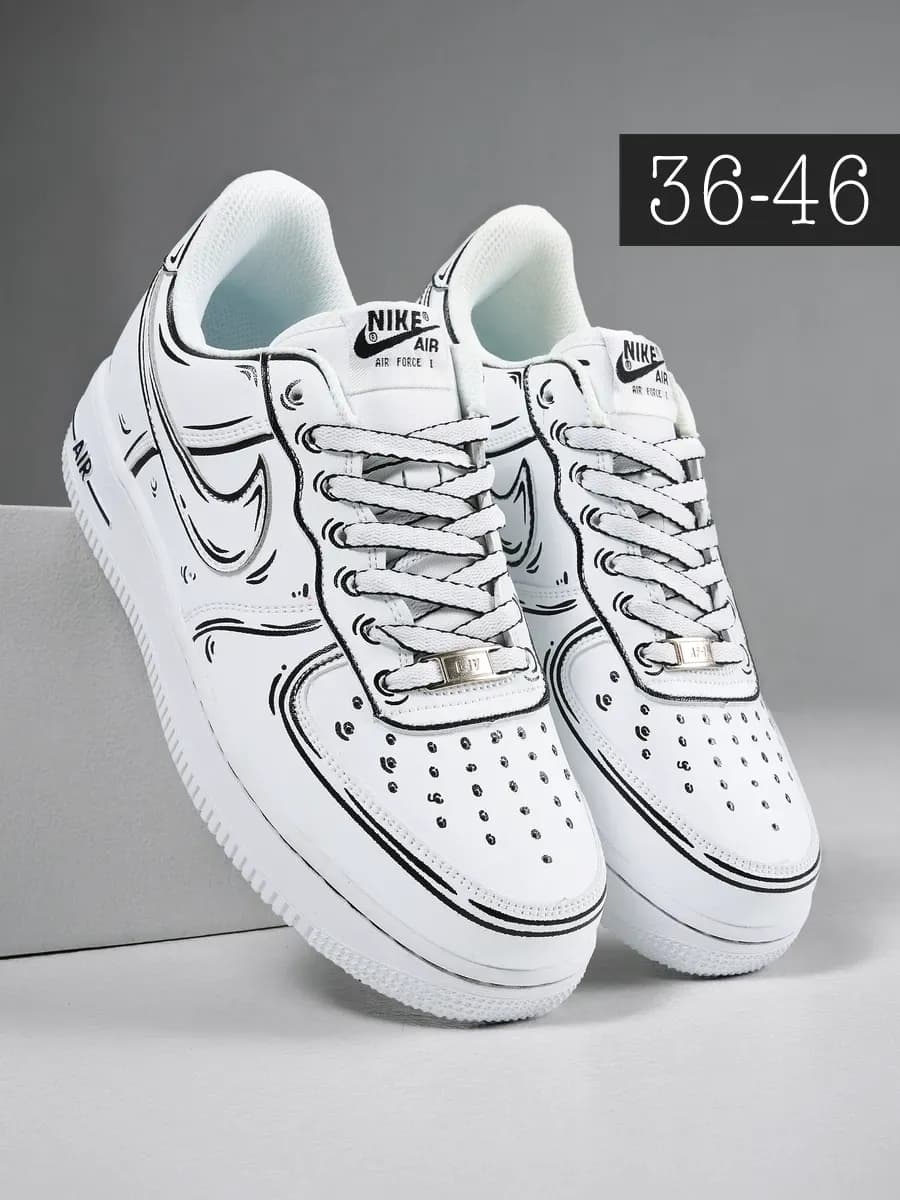 Кроссовки мужские Air Force 1 Cartoon Custom Low