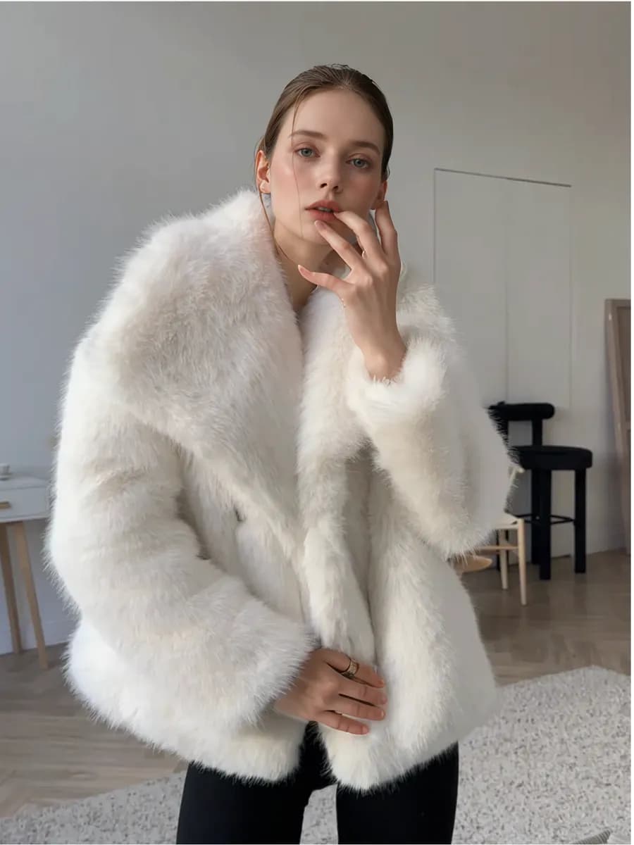 Шуба искусственная короткая