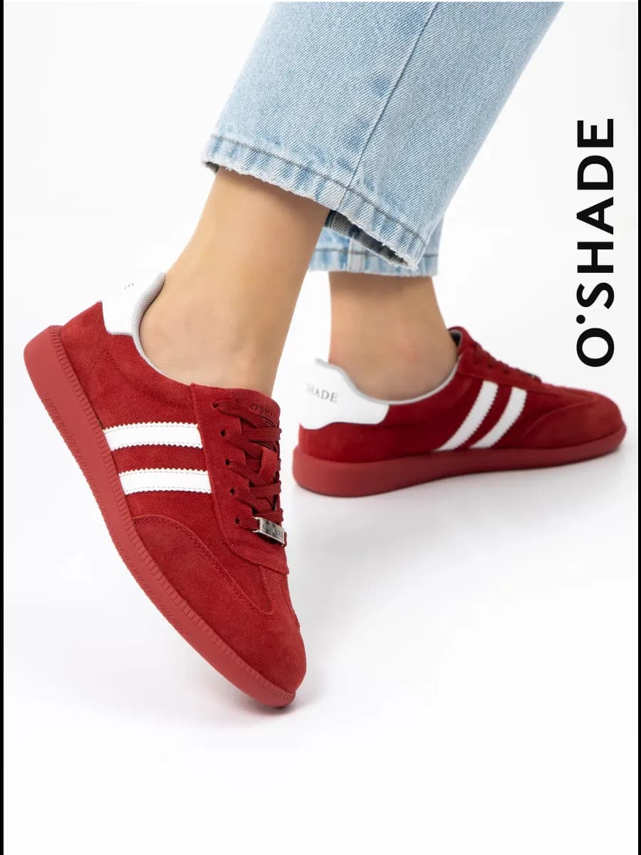 Кеды красные женские