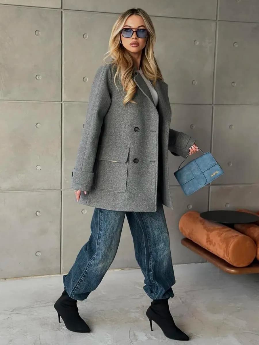 Пальто пиджак весеннее оверсайз