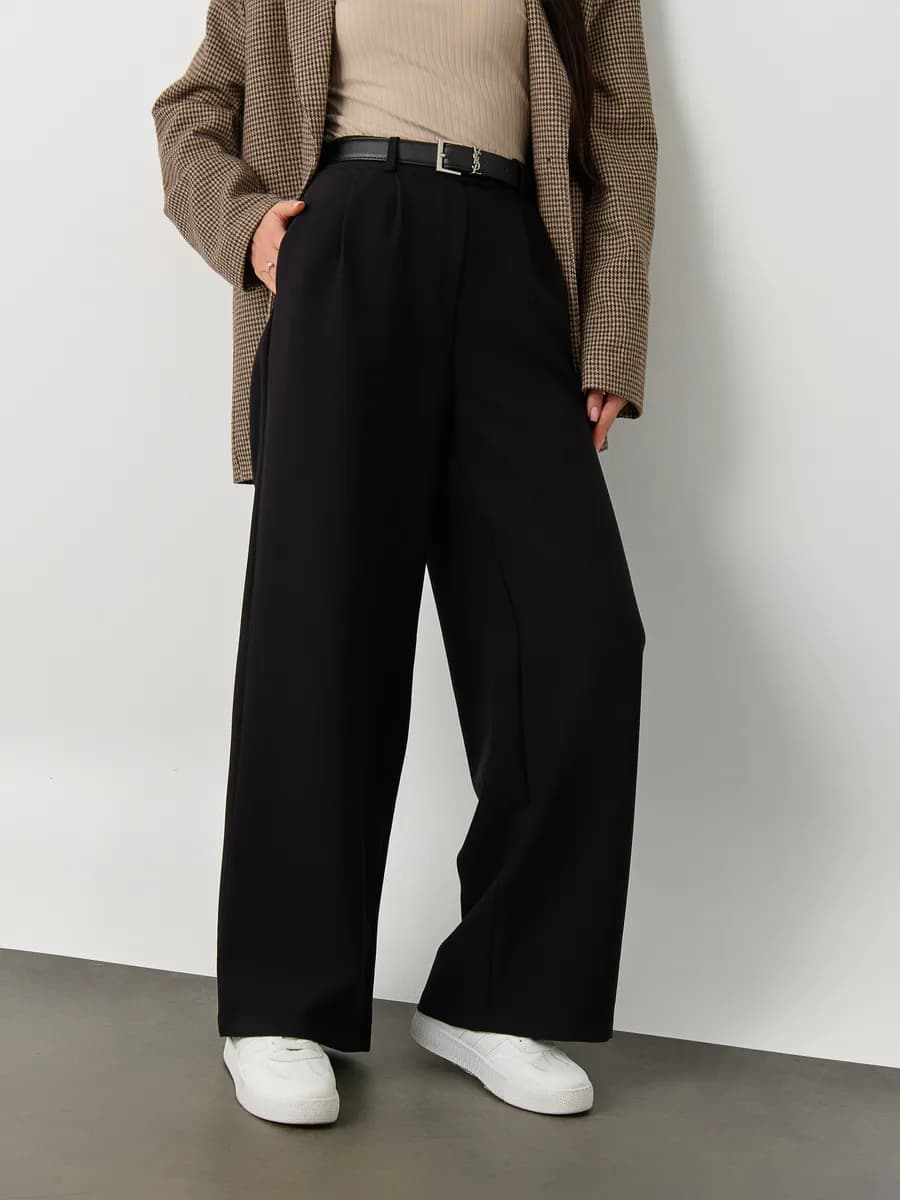 Брюки палаццо классические широкие