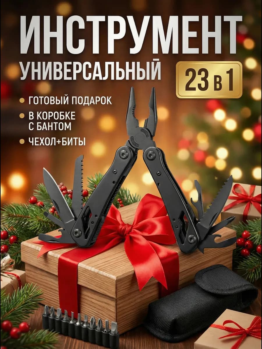 Многофункциональный инструмент мультитул в подарок мужчине