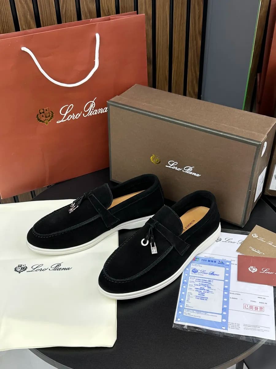 Лоферы натуральная замша